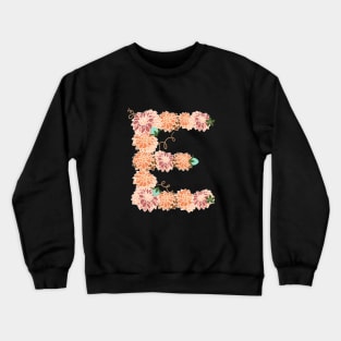 Letter E Floral Crewneck Sweatshirt